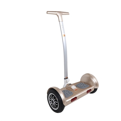Black Stand Up Electric Scooter 2 Wheels Hoverboard With Handle For Security Patrol